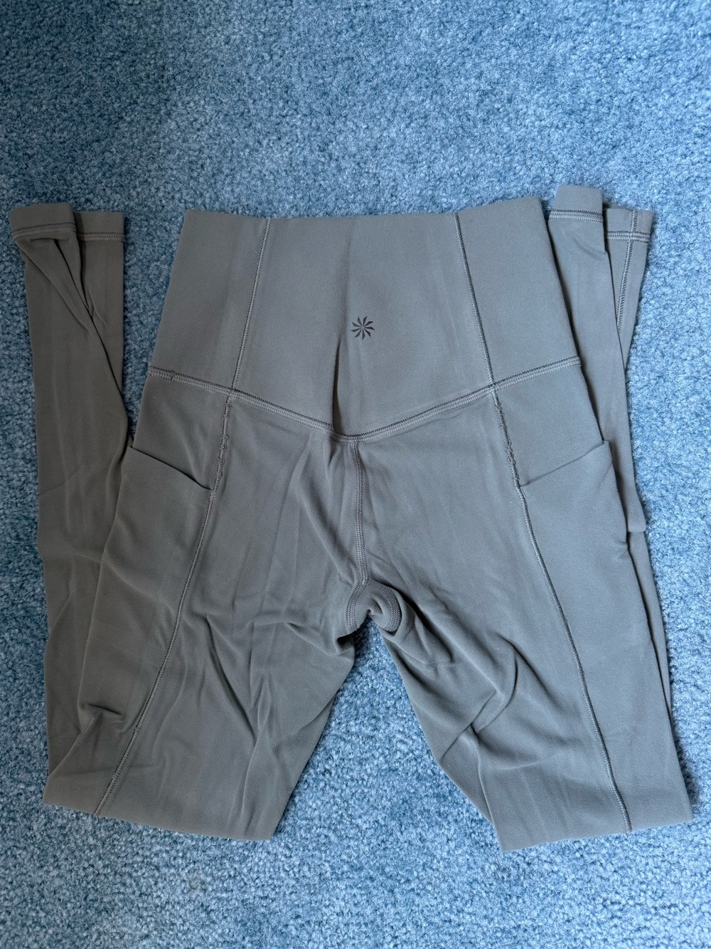 Athleta Olive Green High-Rise Pocket Leggings